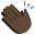 :clapping_hands_dark_skin_tone: 👏🏿