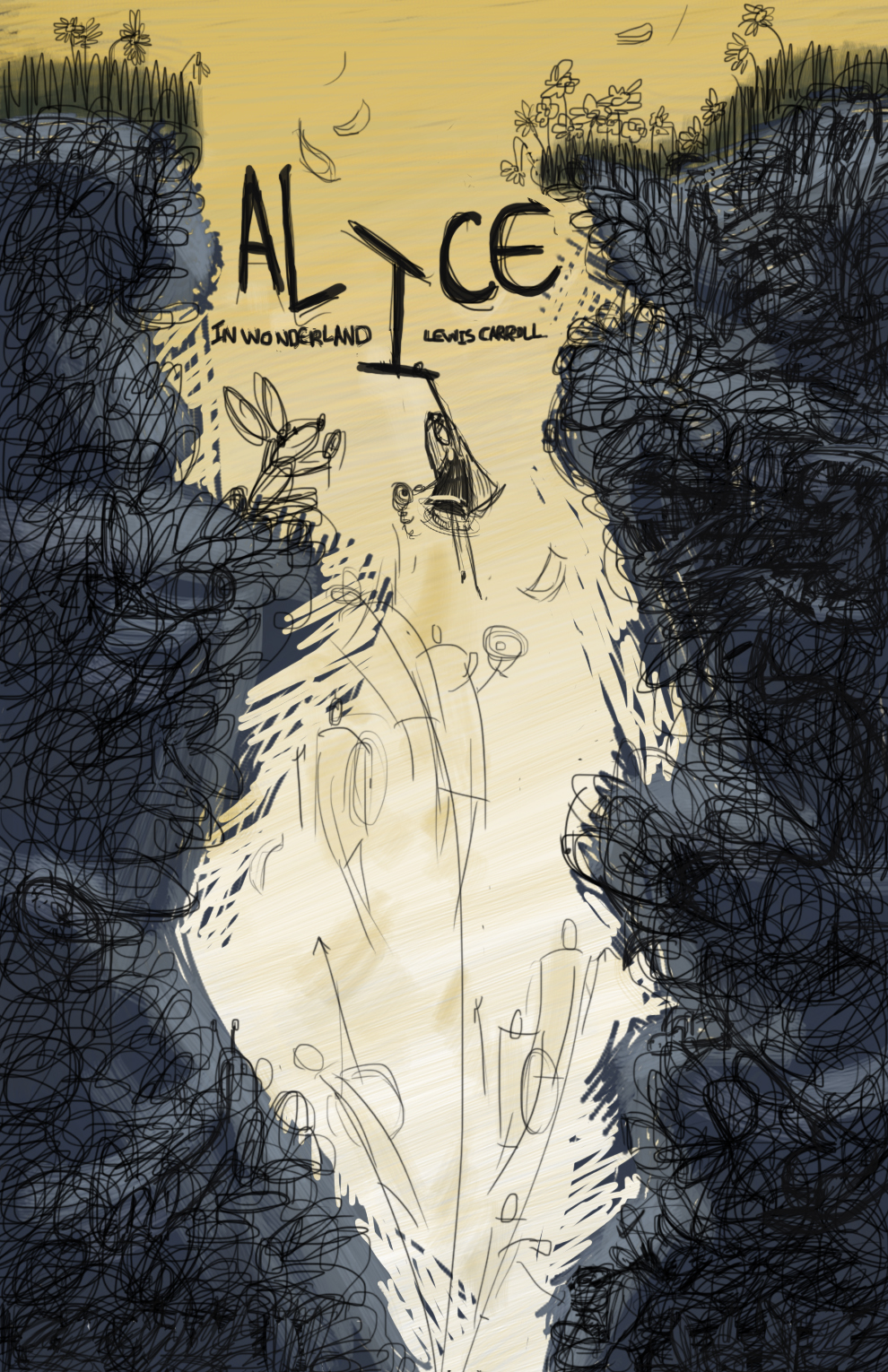 BOOK COVER -Alice in Wonderland Colour WIP.jpg