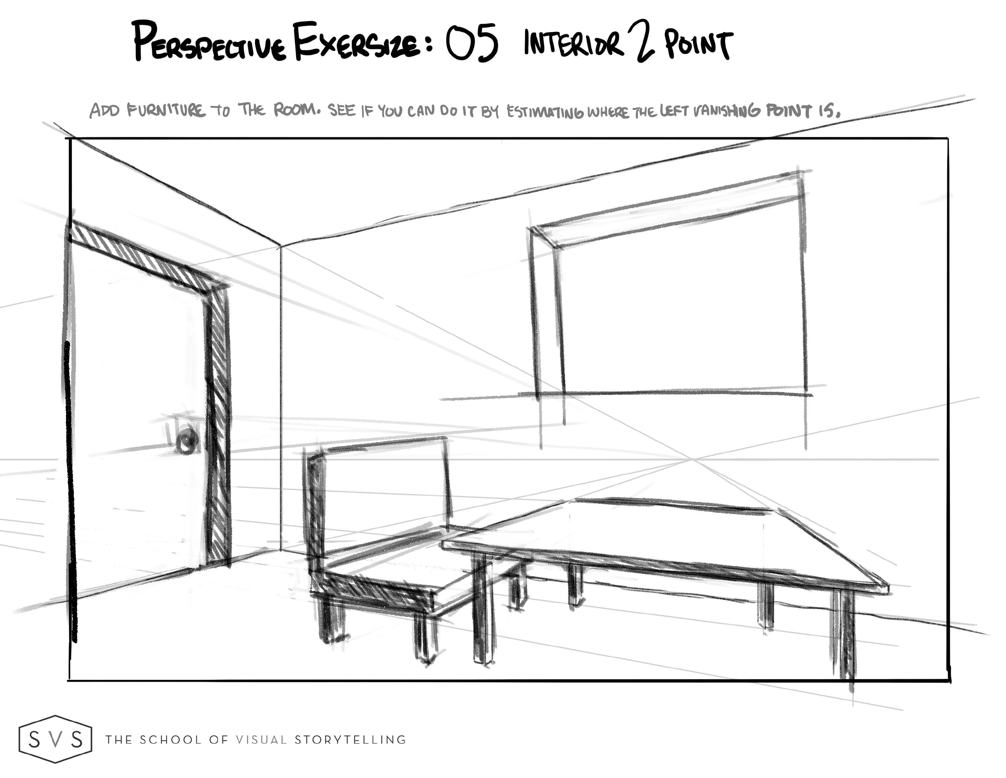 Two Point Perspective Question From Mastering Perspective