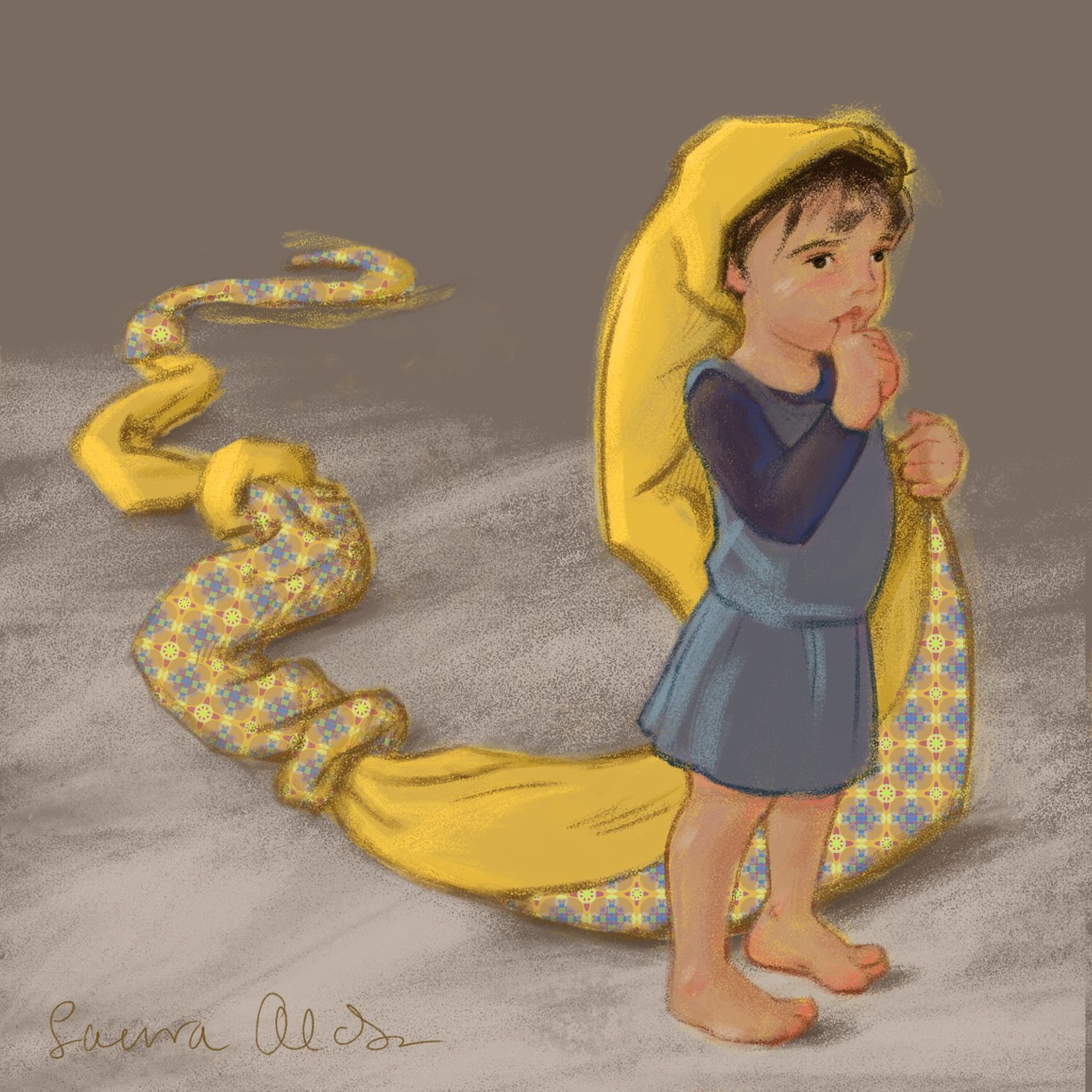 Francesco as Rapunzel smaller 5 (yellow).jpg