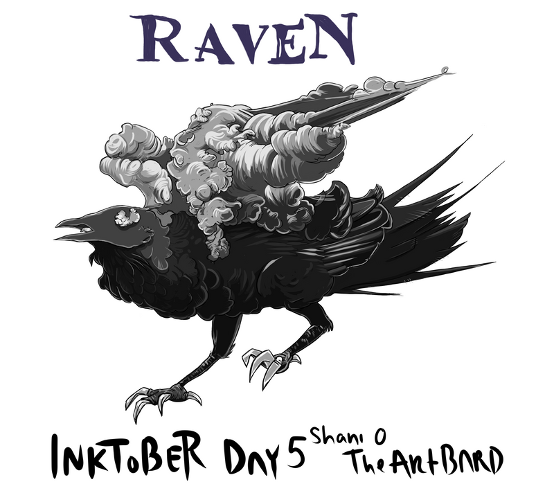 Inktober - Raven.png