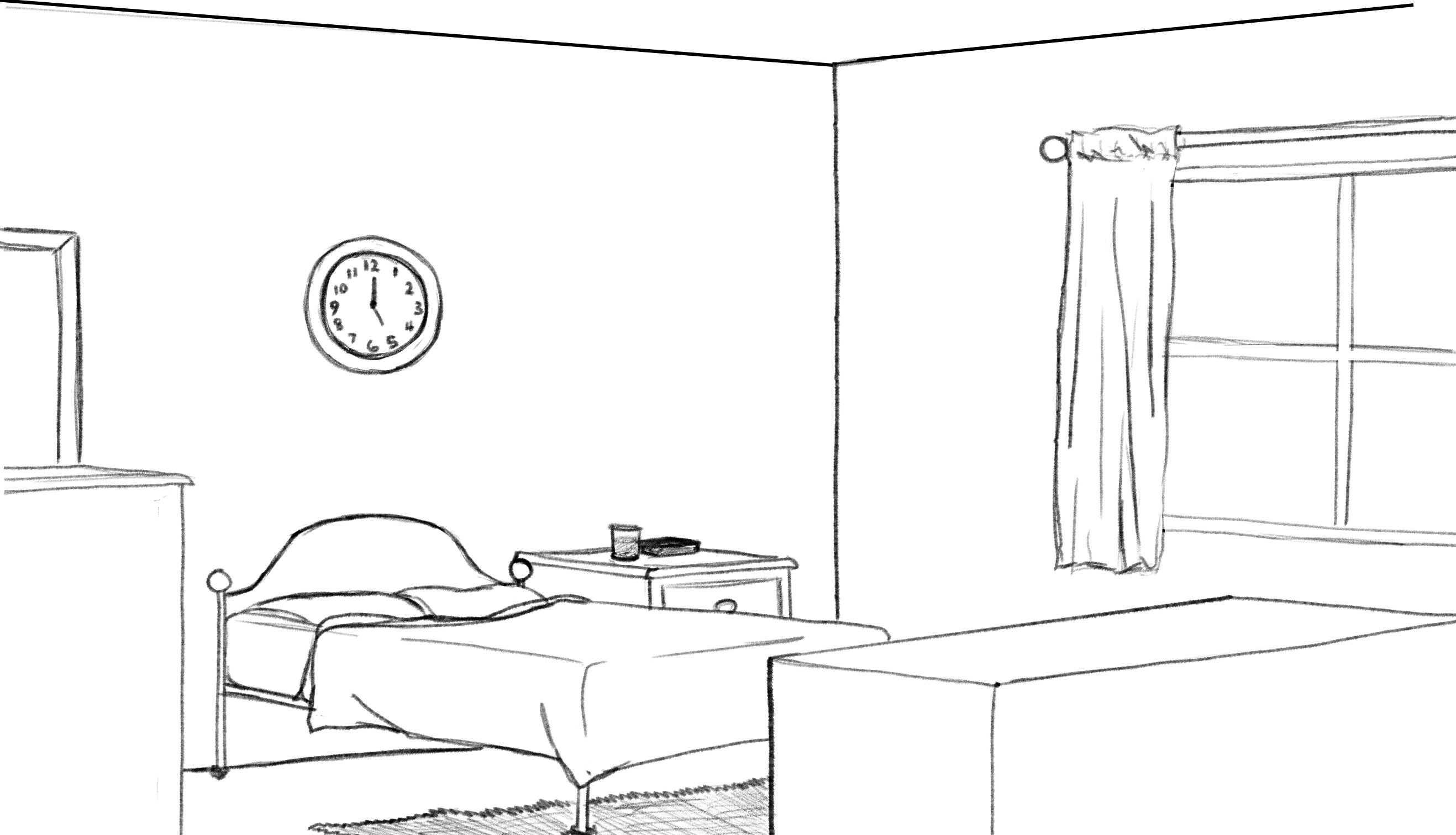 Bedroom Perspective Sketch Vector Images over 120