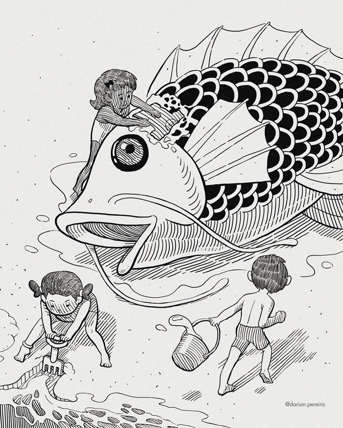 1. darian pereira fish inktober muimbai india illustrator.png
